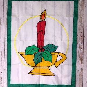 Flag Candle Holly NEW without tags